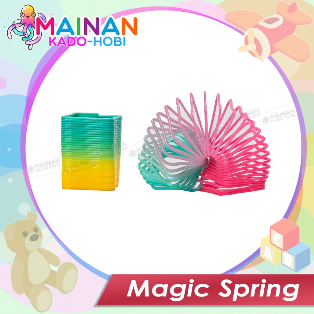 MAINAN MOTORIK SENSORIK ANAK MAGIC SPRING SLINKY KARAKTER