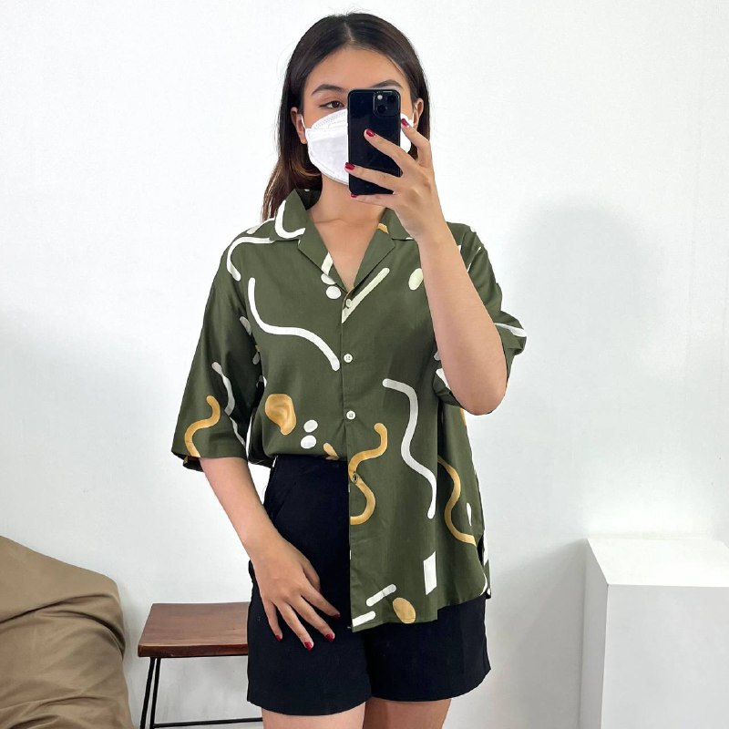 Kemeja Wanita Korean Oversize
