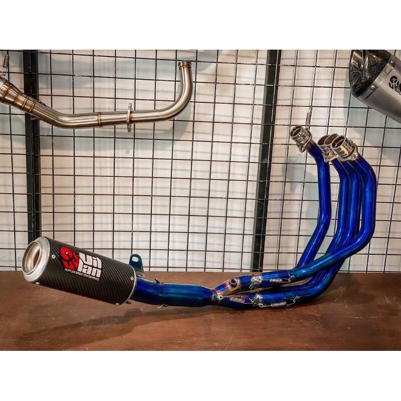( ORIGINAL ) KNALPOT VILLAN Z2 CARBON FULL SYSTEM ZX25r