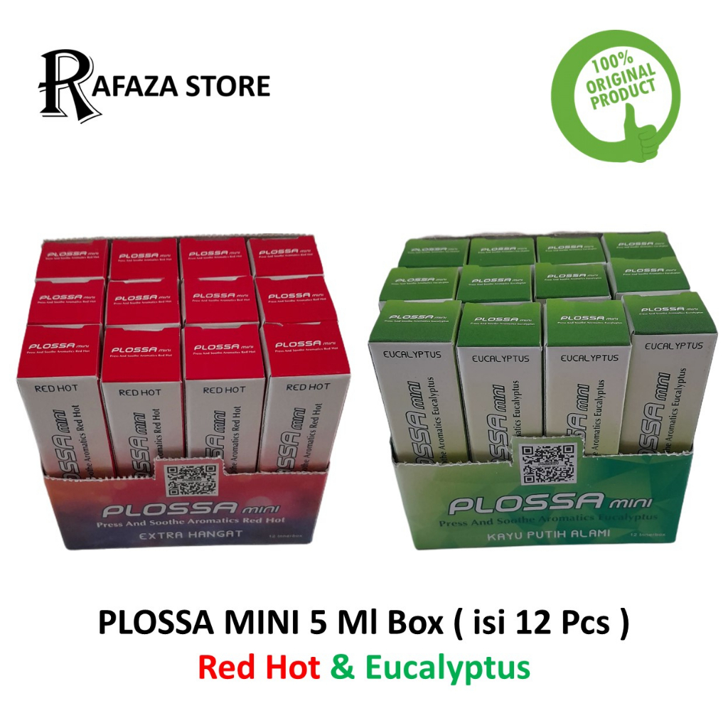 Plossa Mini Minyak Angin Aromatherapy Box isi 12 Pcs