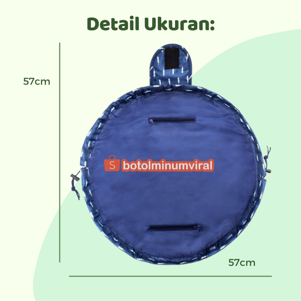 Tas Kosmetik Korea Pouch Travel Organizer Waterproof Serut Muat Banyak