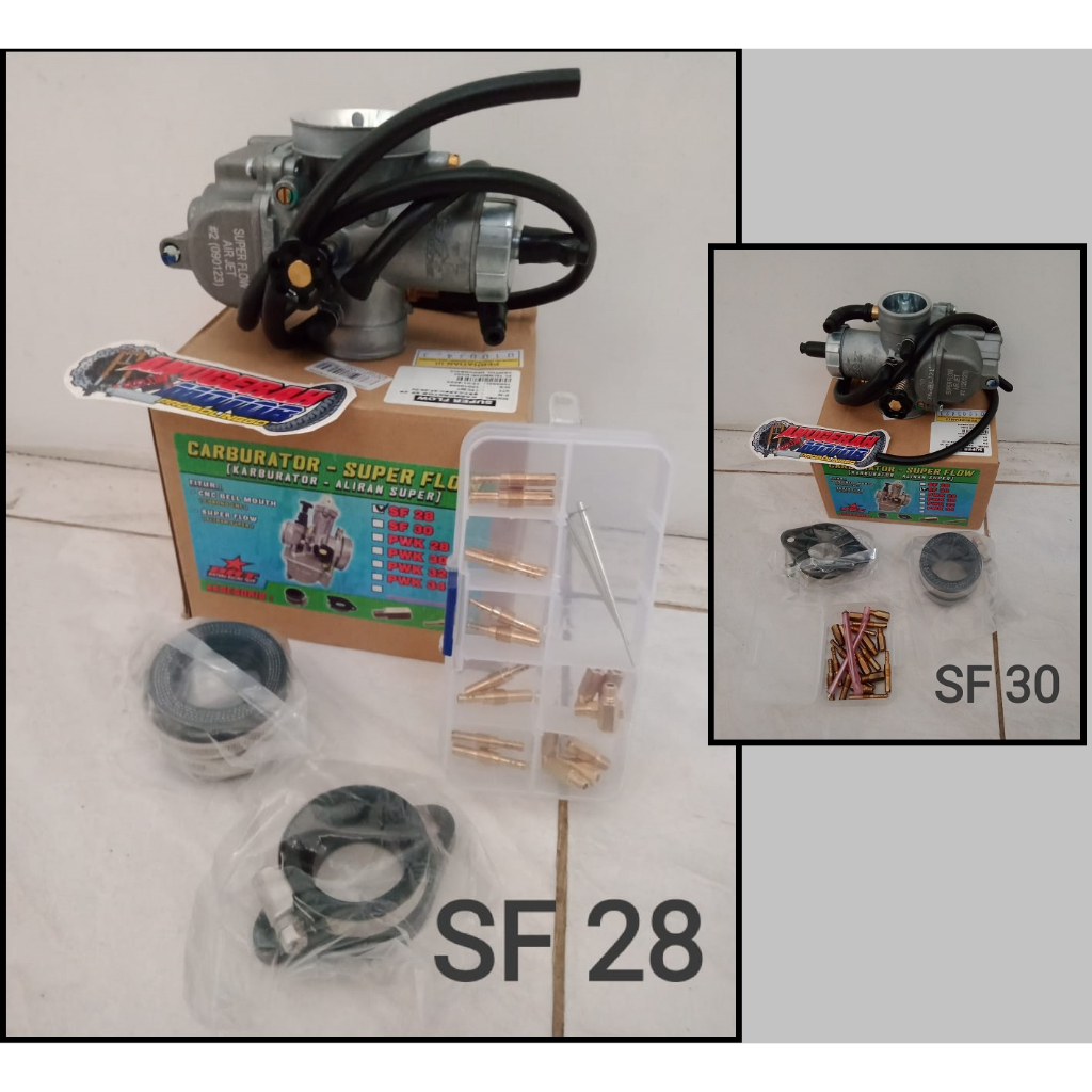 KARBURATOR KARBU SUPER FLOW PE SF BRT 28 30 + 23 BAGIAN