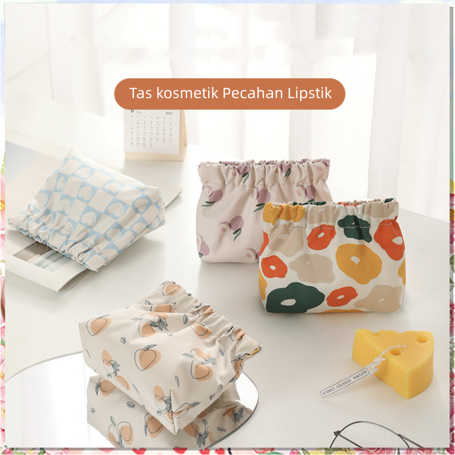 Tas Penyimpanan Lipstick Tas Kosmetik Pecahan Lipstik Kosmetik tas mini Pembalut wanita Kabel Data / Earphone / Usb / Multifungsi Portable Bentuk Kotak Motif Kartun
