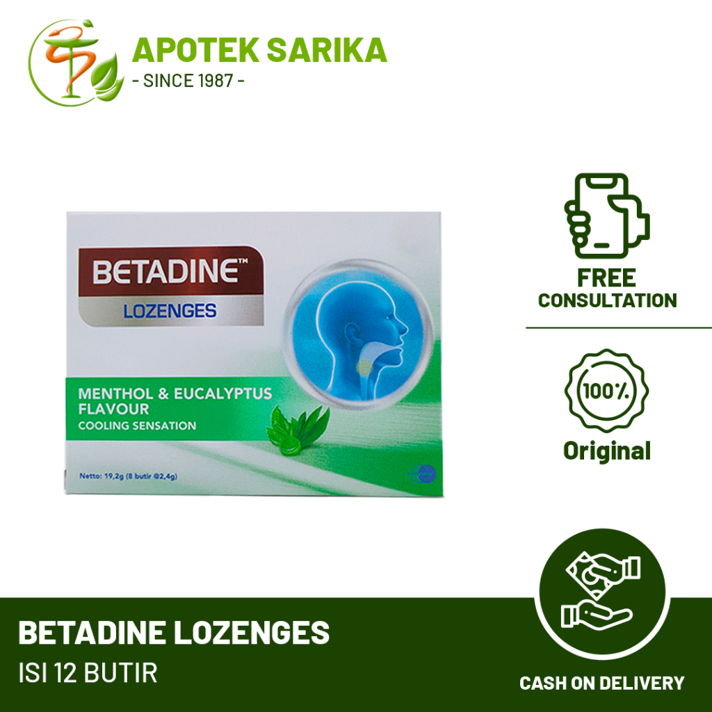 

Betadine Lozenges Permen Isi 8 Pcs (Permen Meredakan Sakit Tenggorokan)