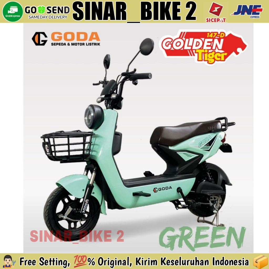 Sepeda Listrik GODA GOLDEN TIGER 147 D &amp; 147 DS 500 Watt Electric Bike