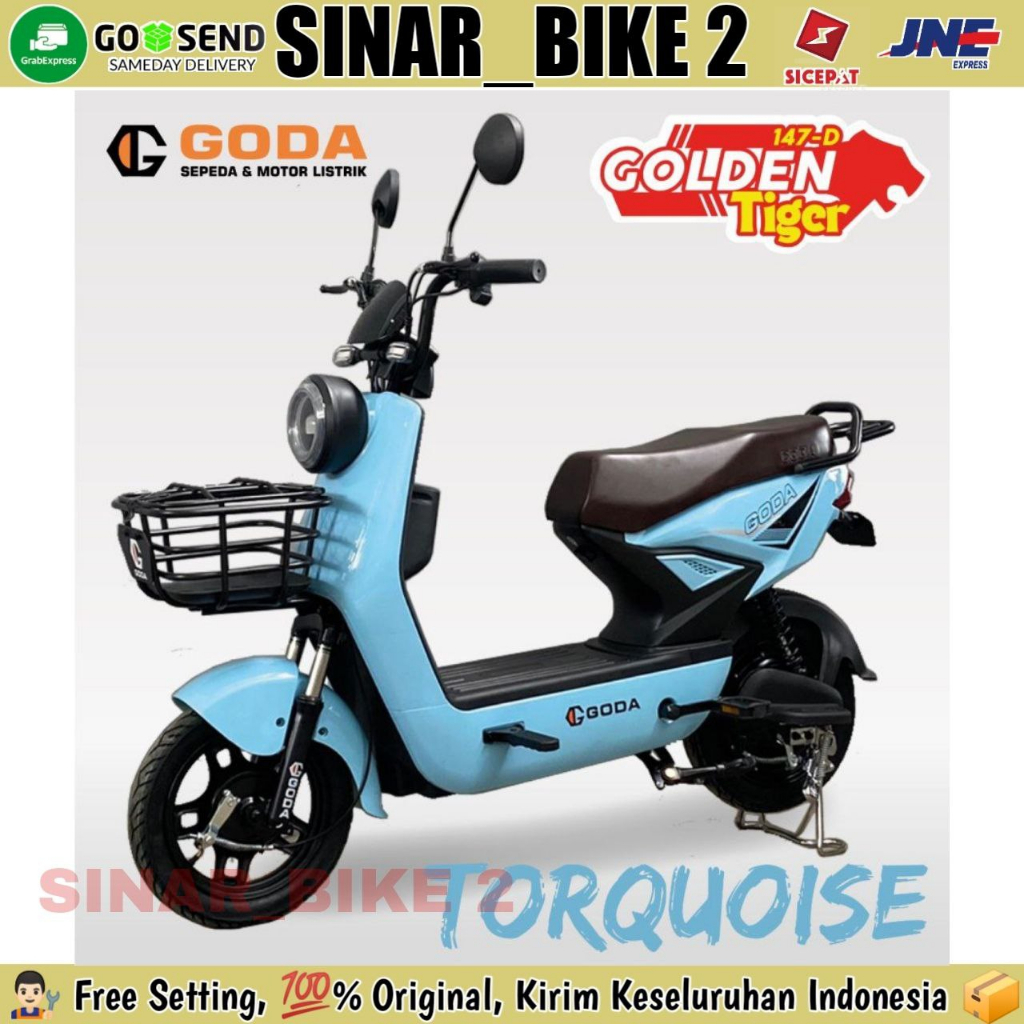 Sepeda Listrik GODA GOLDEN TIGER 147 D &amp; 147 DS 500 Watt Electric Bike