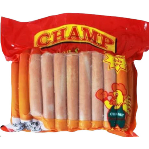 

Sosis Ayam Champ Chicken Sausage 1 KG Isi 40 Potong Murah