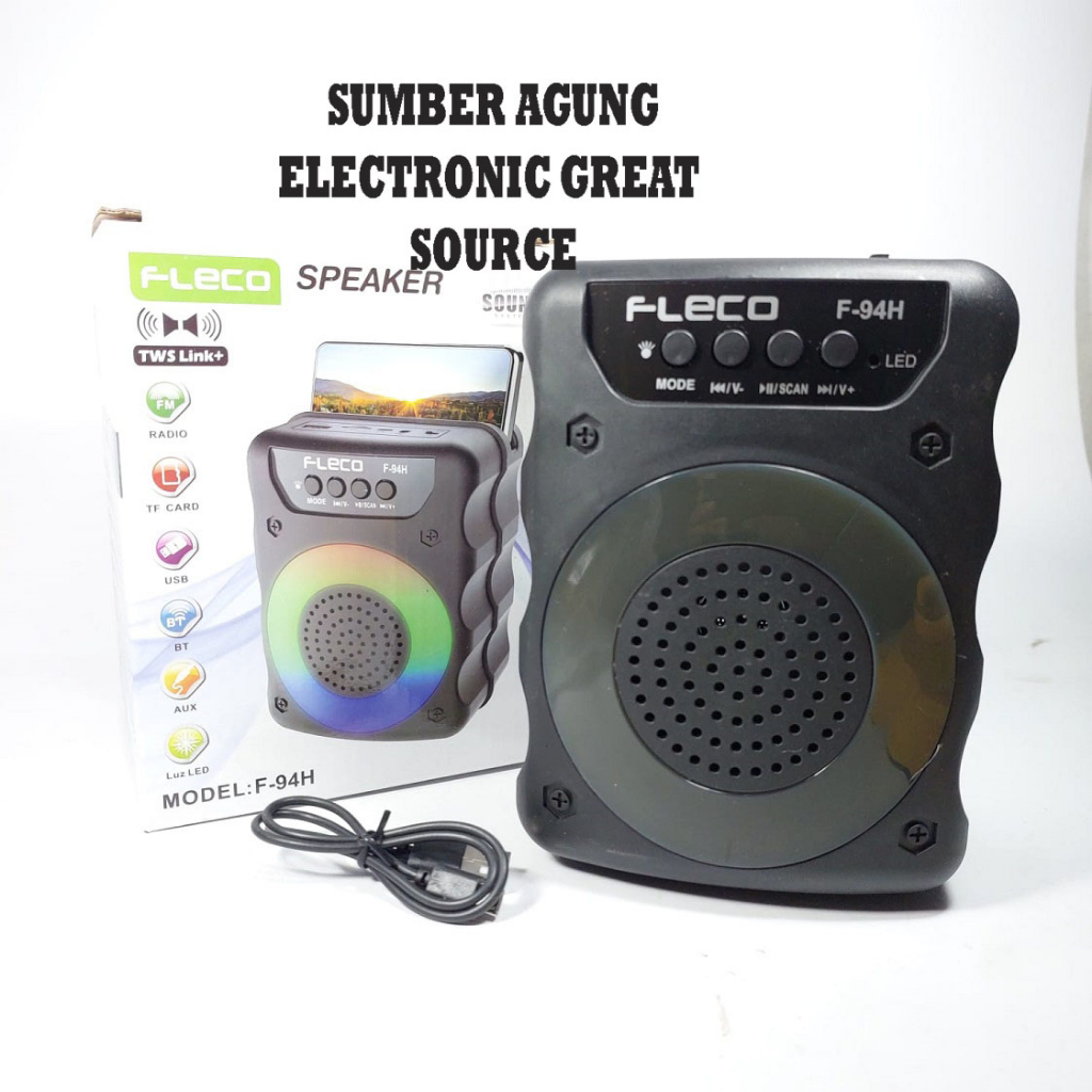 Fleco Super Bass Wireless Speaker F94H Output Speaker 3W TWS Link