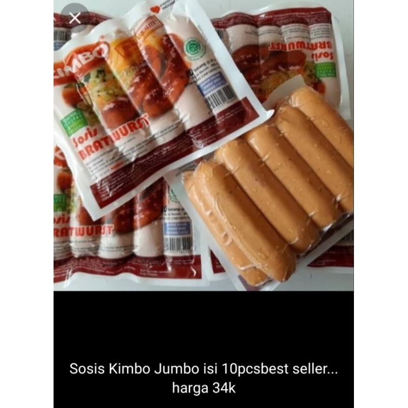 

Sosis Kimbo Bratwurst isi 10pcs