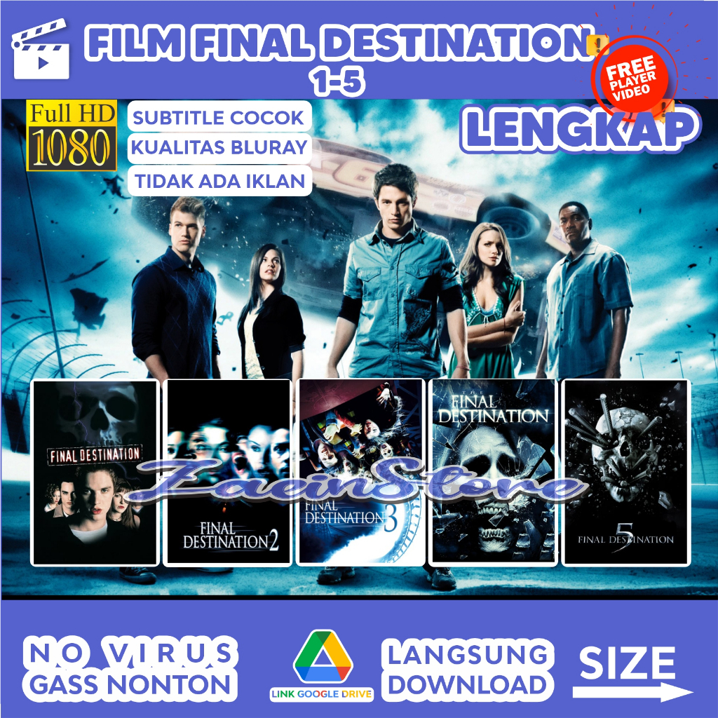FINAL DESTINATION COMPLETE LENGKAP  1-6 BLURAY Final Destination Bloodlines '25