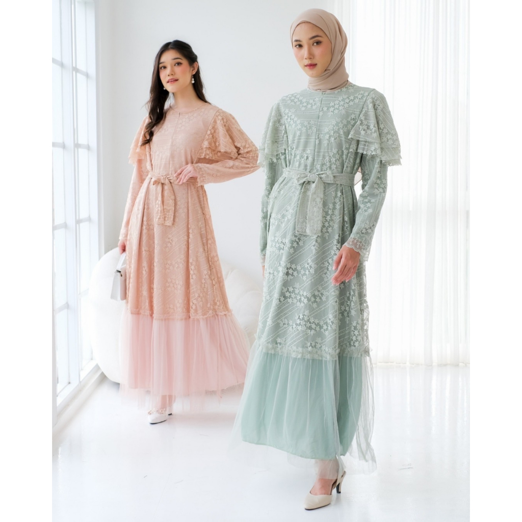 Myrubylicious THENIA MAXI DRESS KODE 4457 | DRESS | MAXI DRESS | DRESS LENGAN PANJANG | BAJU MUSLIMAH