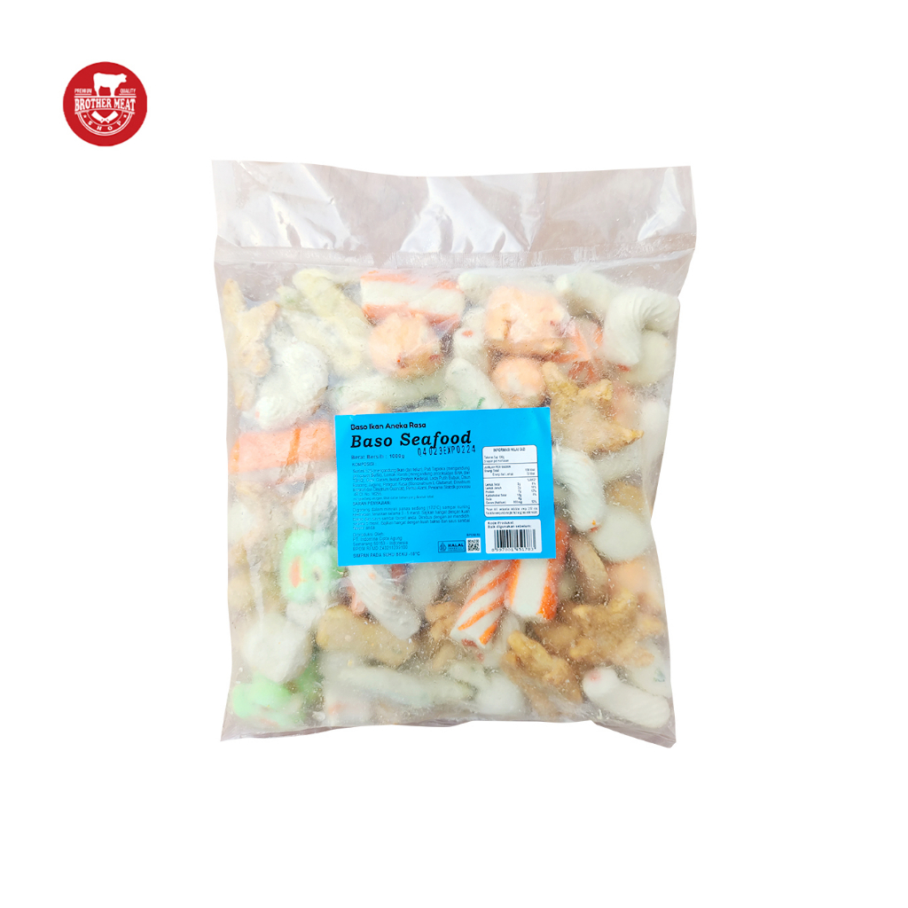 Bakso Seafood Mix 1kg, Seafood Olahan Halal