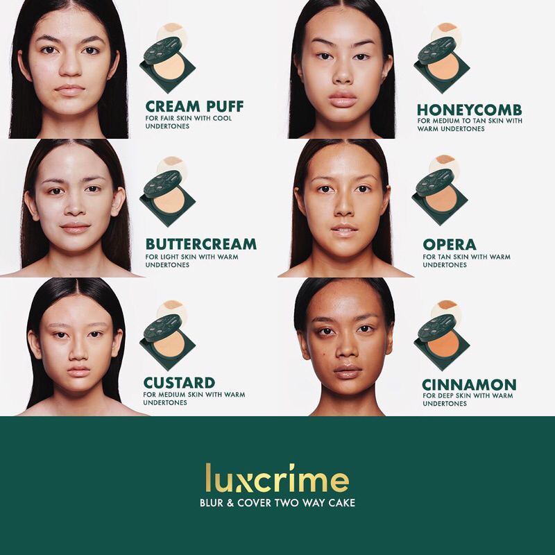 Luxcrime Blur &amp; Cover Two Way Cake Bedak Padat