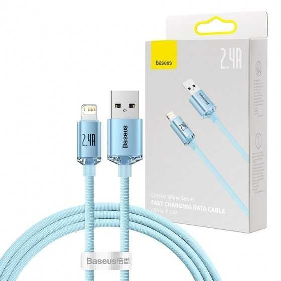 Baseus Crystal Shine Kabel iPhone USB to Lightning 2.4A Fast Charging Ori