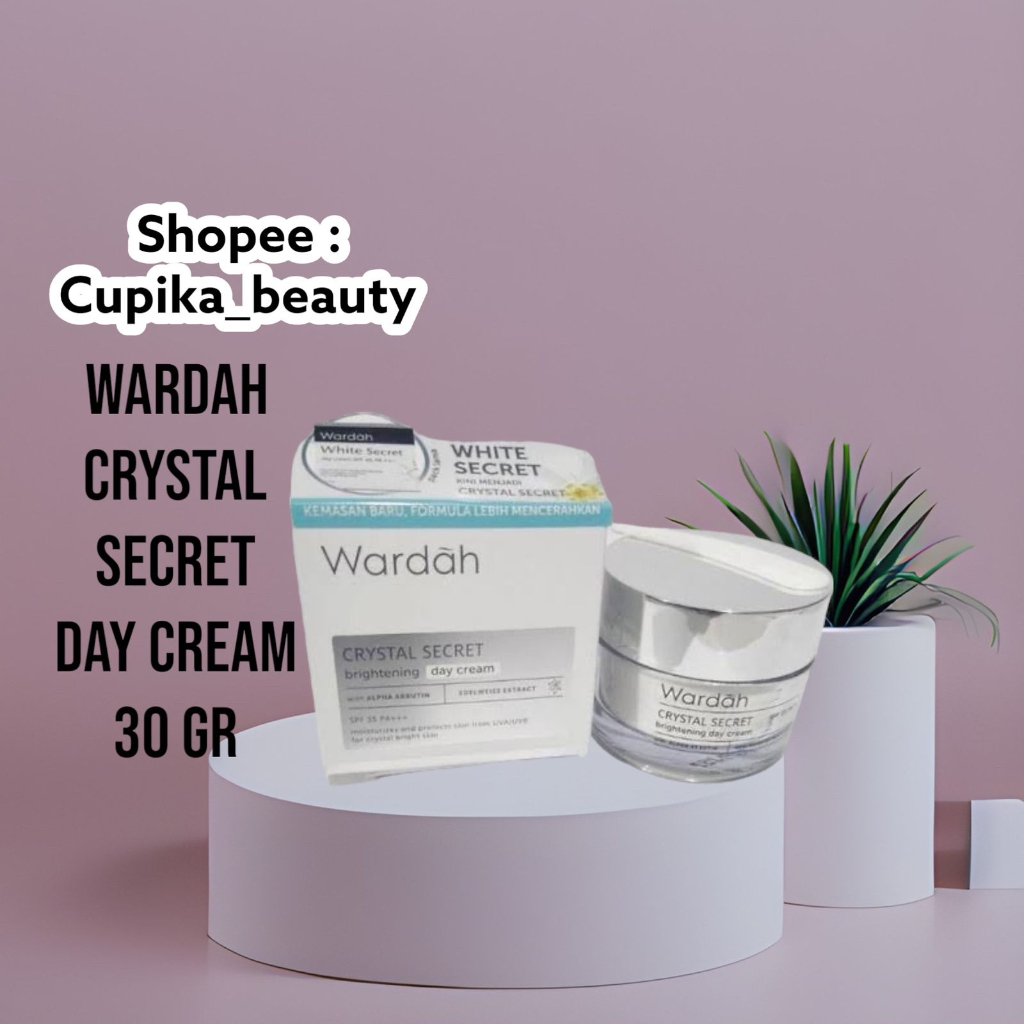 [cnn] 30 gr -- wardah white secret day cream spf 35 pa+++ / wardah crystal secret day cream brightening