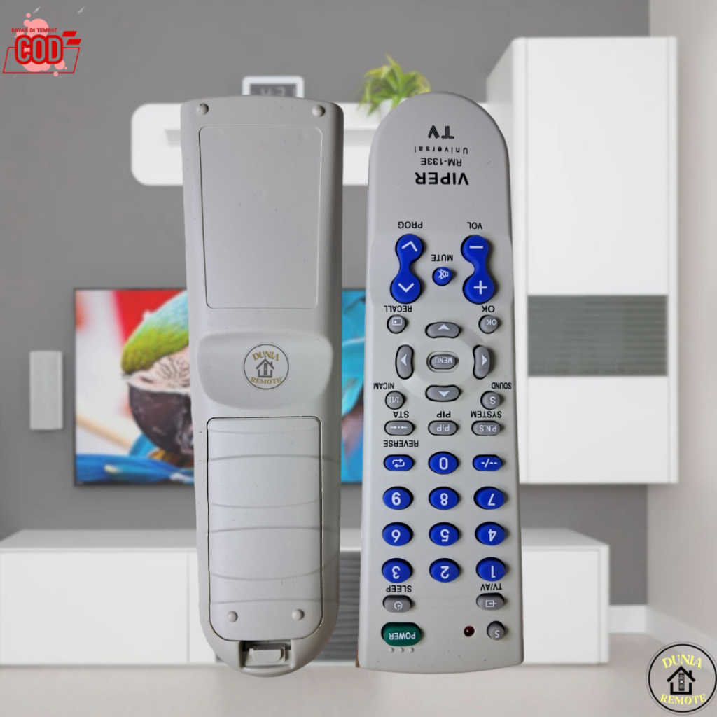 Remot Remote Tv Multi Universal Viiper RM-133E Tanpa Dus