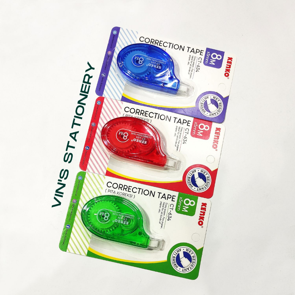 

ORIGINAL CORRECTION TAPE (PITA PENGHAPUS) CT-634 KENKO
