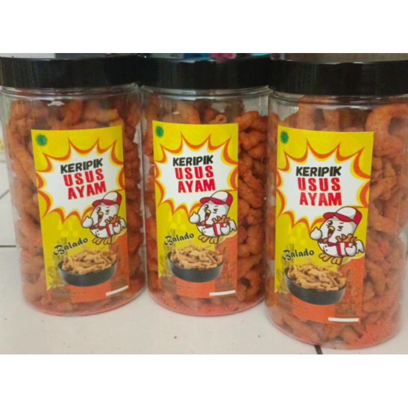 

Usus Ayam Krispy Bumbu Balado Daun 350gram - Bisa COD