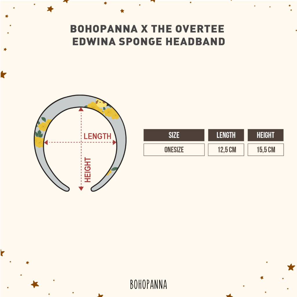 Bohopanna X Overtee - Sponge Headband / Bando Anak Perempuan