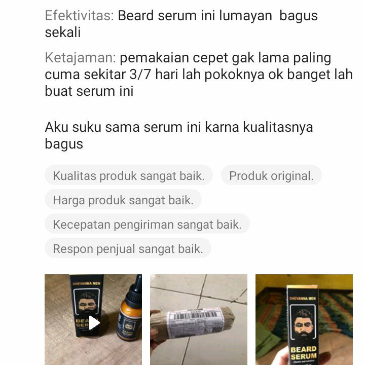 Beard Growth Serum Penumbuh Jenggot Brewok Jambang Alis &amp; Rambut - Penumbuh Jenggot