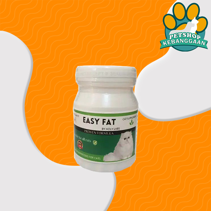 Easy Fat Vitamin Suplemen Penggemuk Penambah Nafsu Makan Kucing 50 kapsul