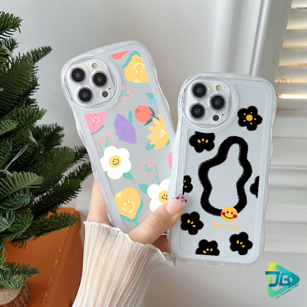 CUSTOM SOFTCASE WAVE GELOMBANG CLEAR CUSTOM GOOD LUCK FOR REALME C1 C2 5 5I C3 9 9I 10 C11 C12 C25 C15 C20 C21 C21Y C25Y C30 C31 C33 C35 NARZO 50I 50A PRIME JB8486