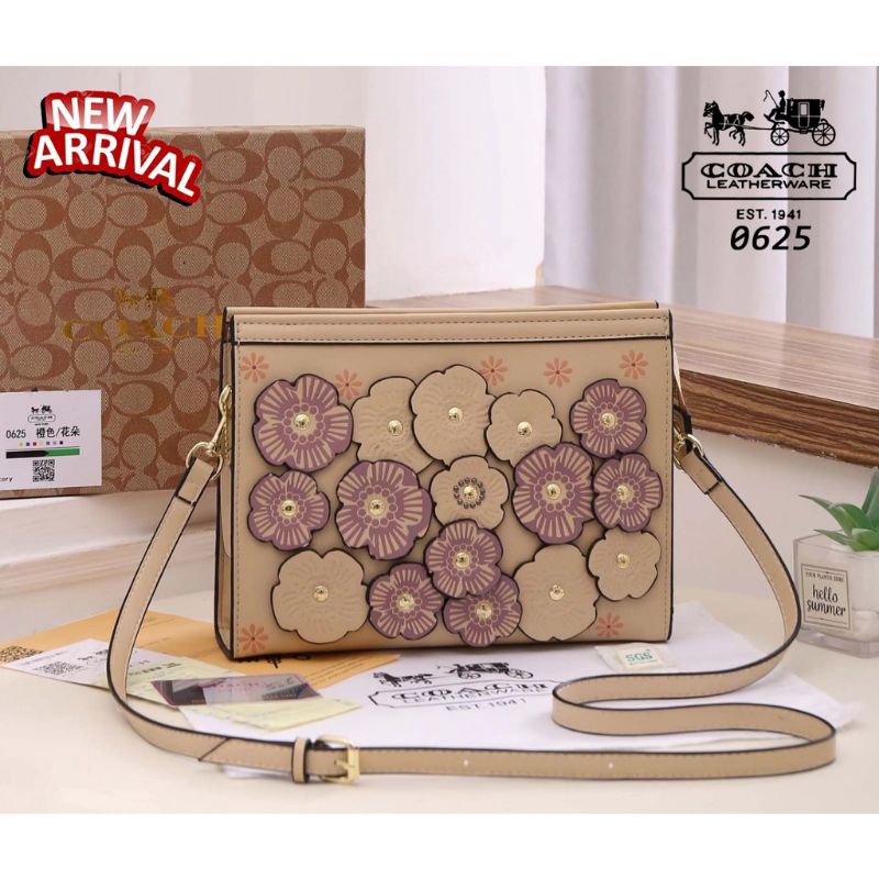 Tas Coach Floral Applique Splendor number(0625)