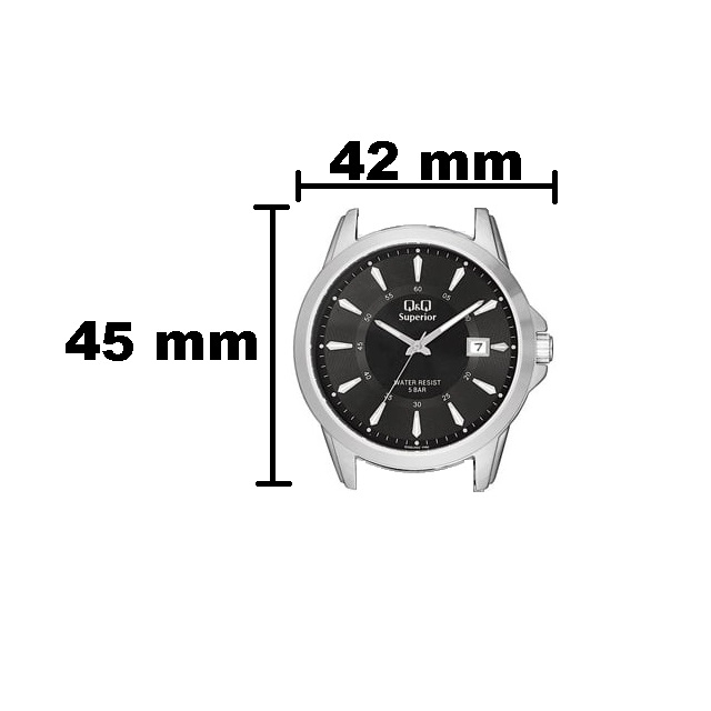 Jam Tangan Pria Casual Business Rantai Stainless Steel Tanggal Analog Original Q&amp;Q QnQ QQ S300 S300J Series