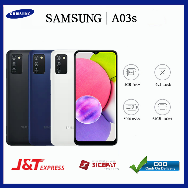 HP SAMSUNG Galaxy A03S ori original hp baru hp new smartphone ram 4/64G Hp smartphone handphone