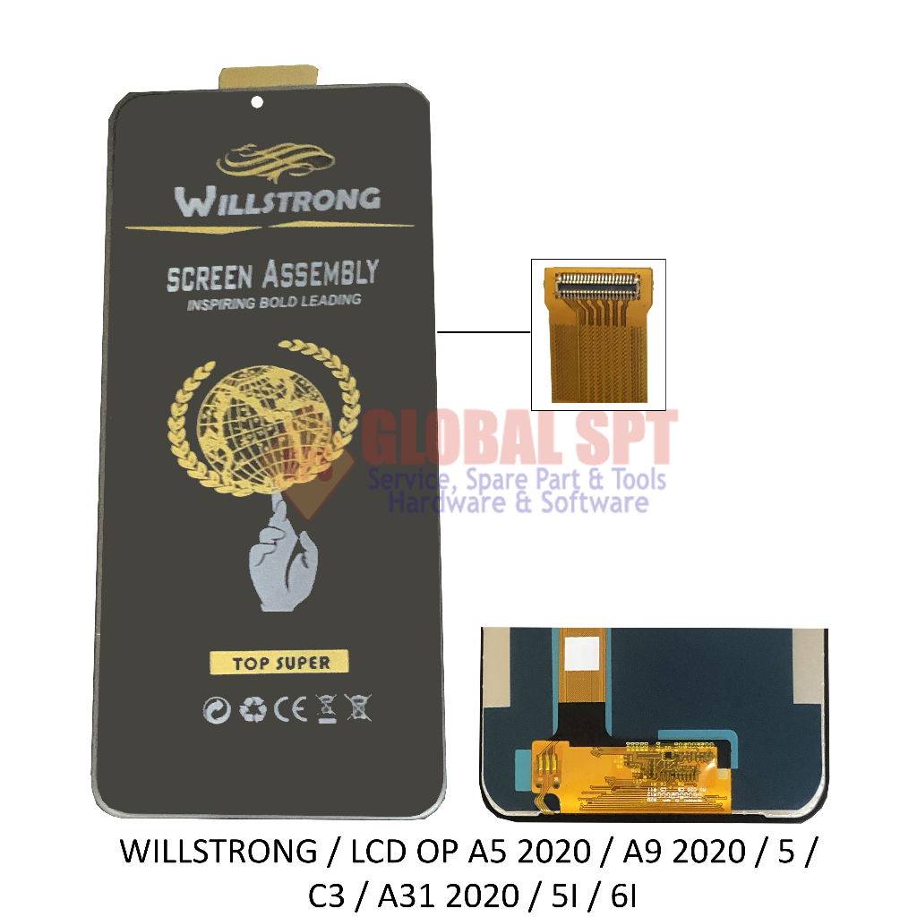 WILLSTRONG / LCD TOUCHSCREEN OPPO A5 2020 / A9 2020 / 5 / C3 / A31 2020 / 5I / 6I