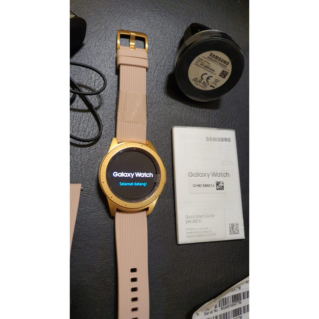 SAMSUNG WATCH GEAR S4 42MM ROSEGOLD RESMI SEIN NEW OLD STOCK FULLSET