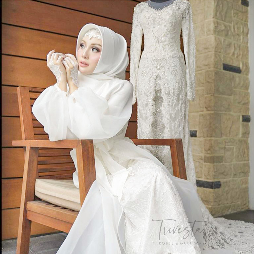 Aurora Hijab Robe Collection -KIMONO ROBE PENGANTIN BERHIJAB HIJAB RECOMENDED