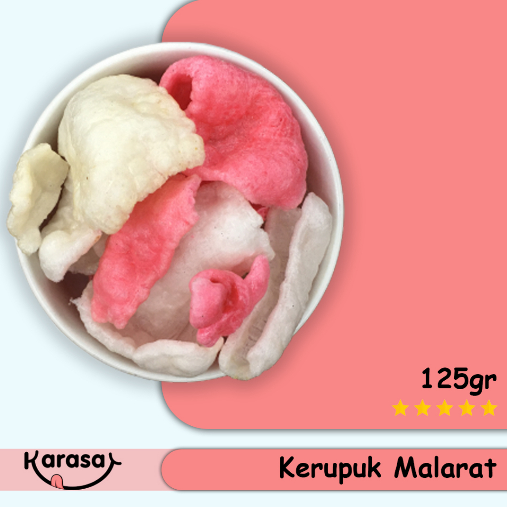 

Kerupuk Malarat 125gr - Kerupuk Tradisional Gurih Renyah - Karasa
