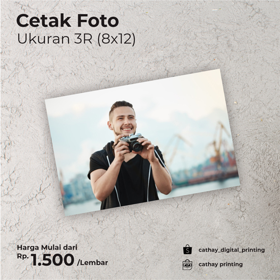 CETAK FOTO UKURAN 3R