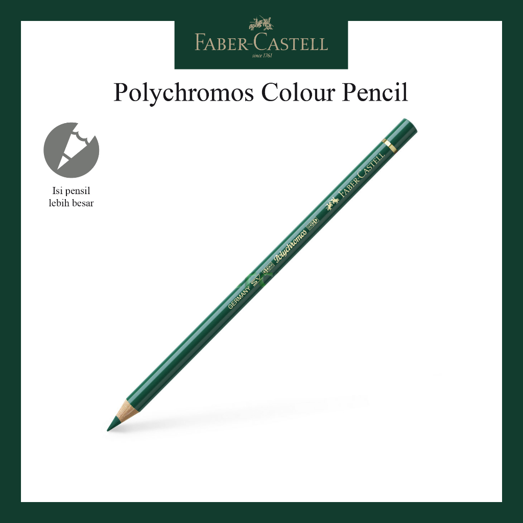 

Pensil Polychromos Faber Castell Hookers Green 110159