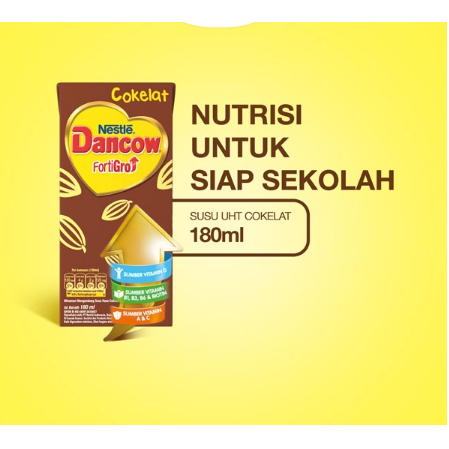 

DANCOW Fortigro Susu UHT Coklat Usia Sekolah Susu Anak 180ml