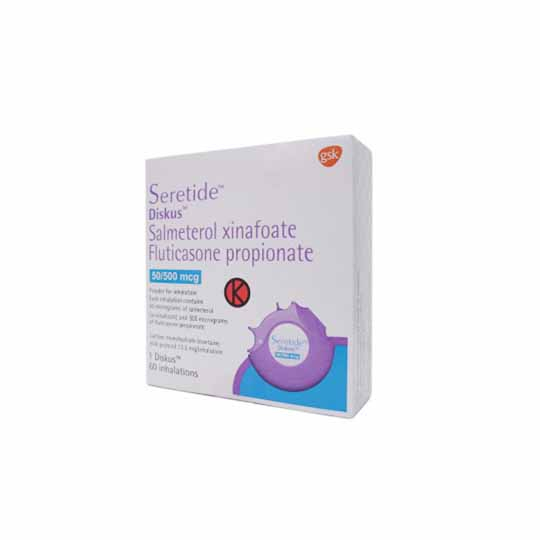 SERETIDE DISKUS 50/500 INHALER 1 DISKUS @ 60 DOSIS