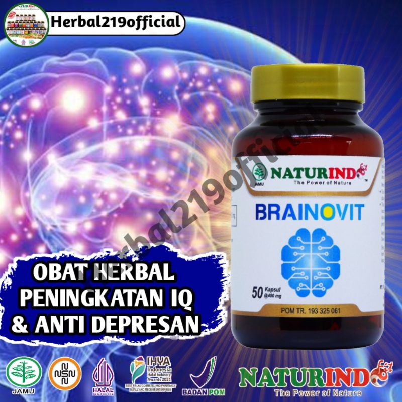 BRAINOFIT Kapsul Obat Peningkat IQ Anti Depresan 50 pcs