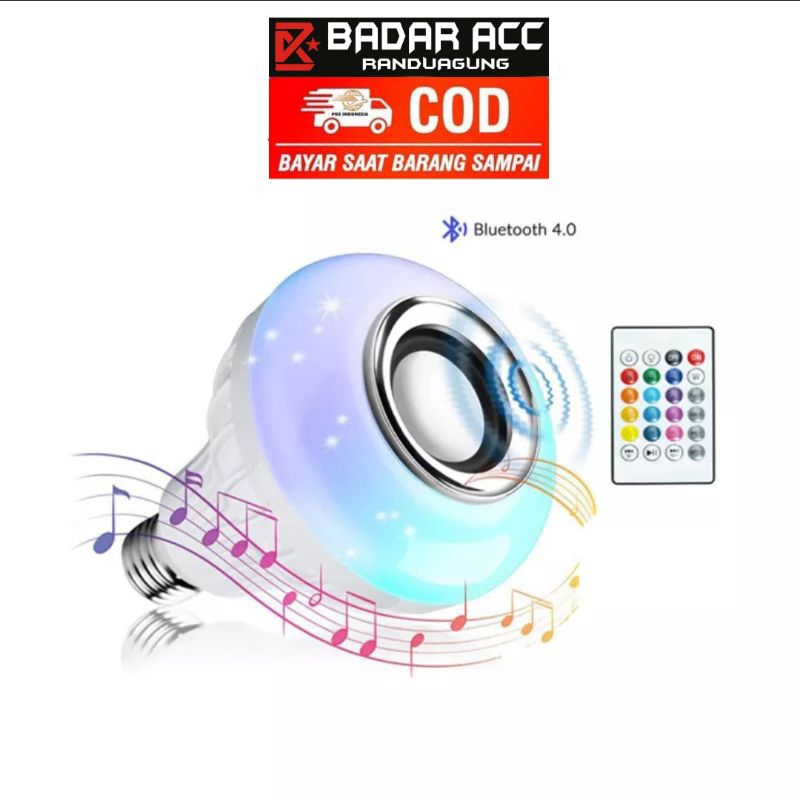 LAMPU BOHLAMP SPEAKER BLUETOOTH + REMOTE