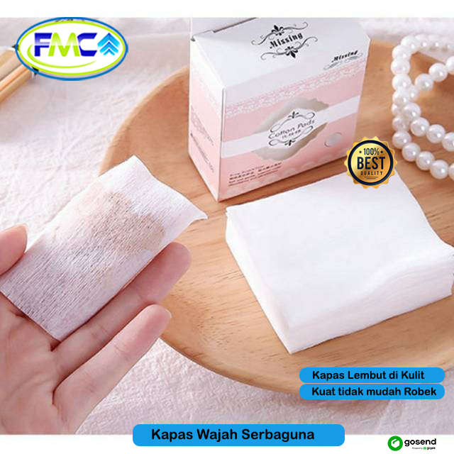 Kapas Wajah Tipis Pembersih Makeup Toner Kosmetik Facial Cotton Pad Kecantikan Premium Quality