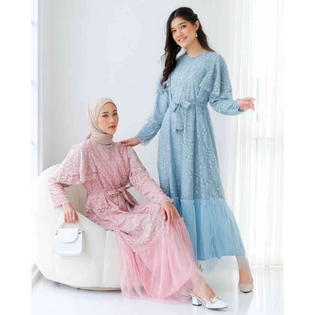 Myrubylicious THENIA MAXI DRESS KODE 4457 | DRESS | MAXI DRESS | DRESS LENGAN PANJANG | BAJU MUSLIMAH