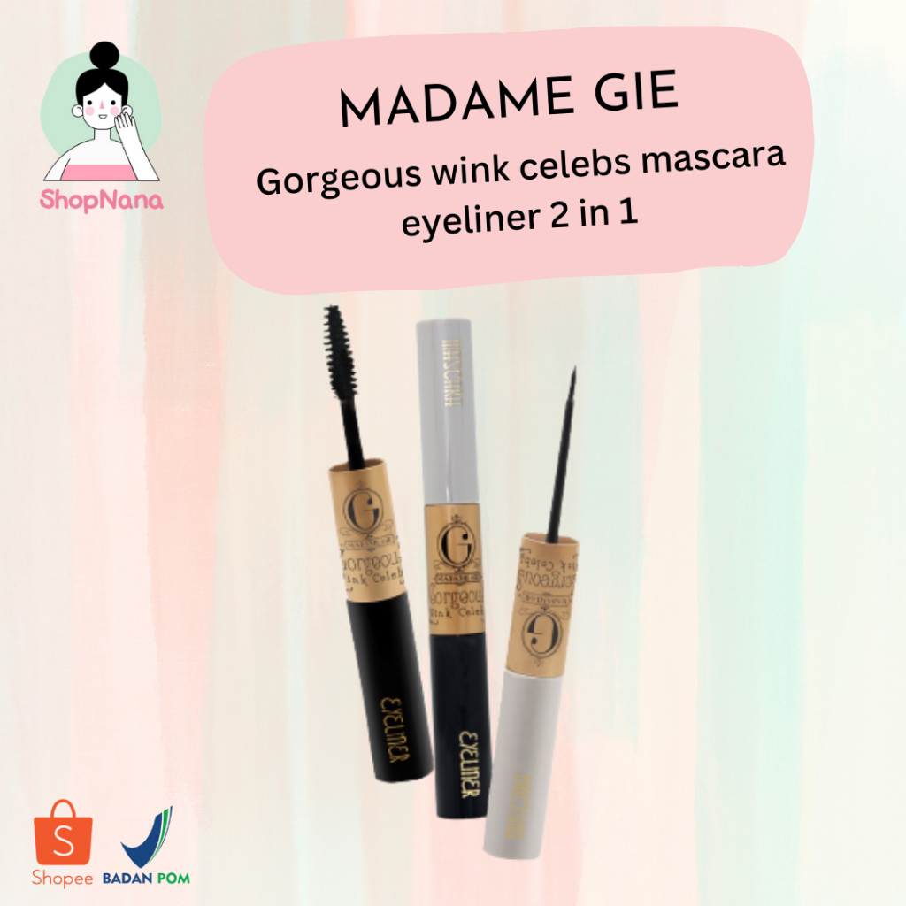 Madame Gie Gorgeous Wink Celebs Mascara Eyeliner 2 in 1