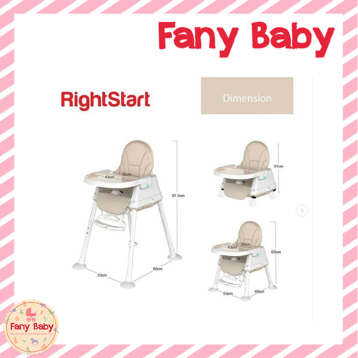 RIGHT START 4 IN 1 HIGH CHAIR [ HC-2372 ]