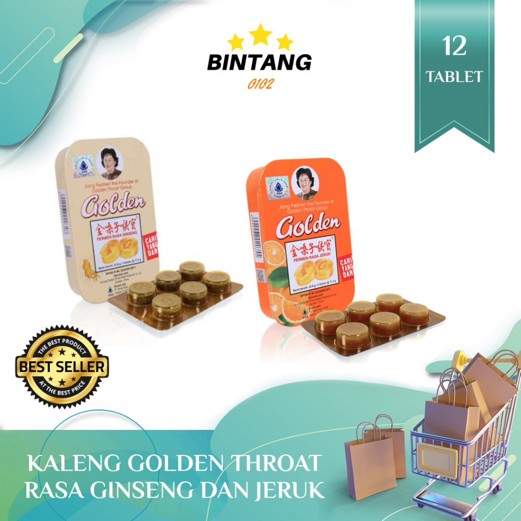 

KALENG - Golden Throat Lozenges SSA - Permen Pelega Tenggorokan