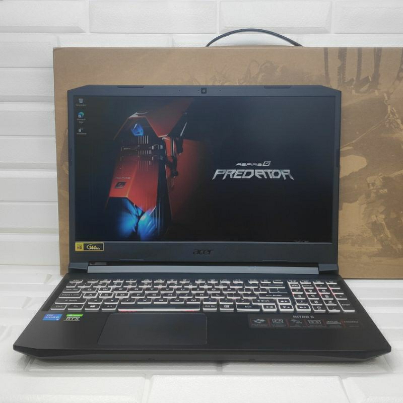Laptop Acer Nirto 5 AN515-57 Intel Core i5-11400H RAM 8GB SSD 512GB RTX 3050 FULLSET Dus Ada