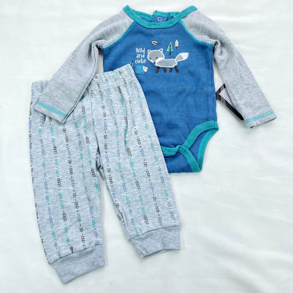 JUMPER SET 4in1 lengan panjang unisex impor / baju bayi jumpsuit baby romper  0-9 bulan setelan kupluk