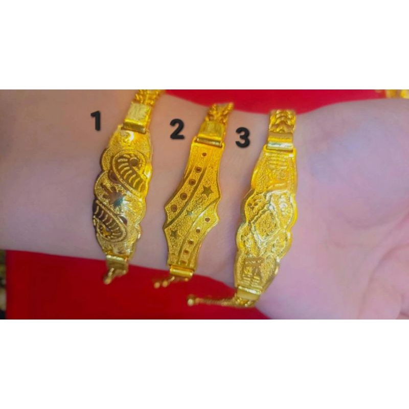 Gelang emas lapis sepuhan