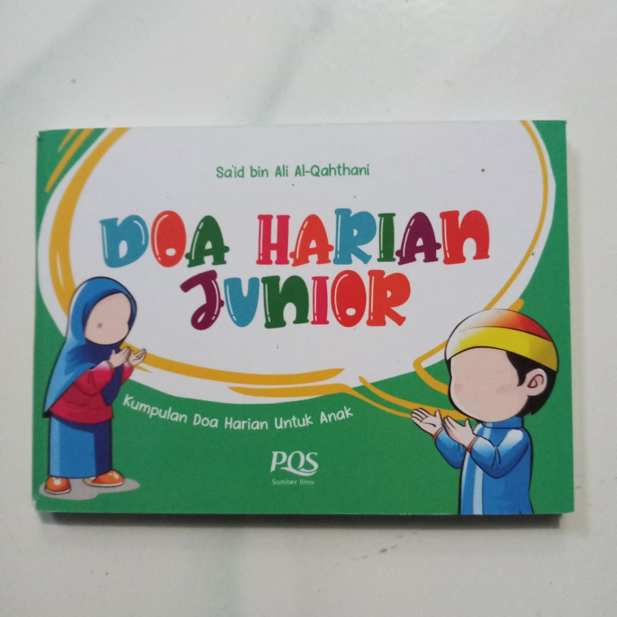 Buku Kumpulan Doa Harian untuk Anak Doa Harian Junior Buku Doa Kecil Saku Souvenir Sa'id bin Ali Al Qahtani