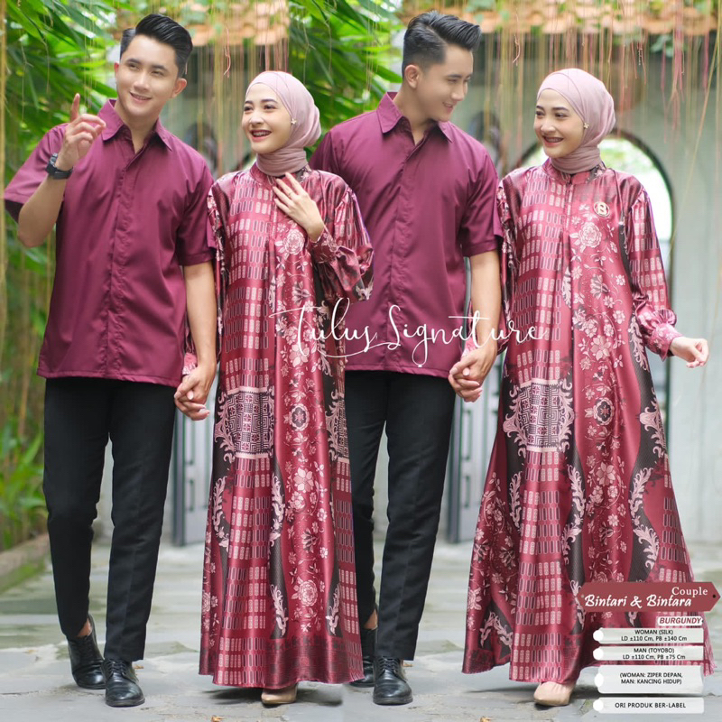 BINTARI BINTARA COUPLE / BAJU COUPLE LD110cm SILK PREMIUM by TULUS SIGNATURE