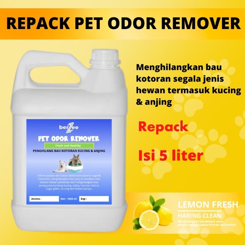 Repack pet odor remover By BerZee 5 liter